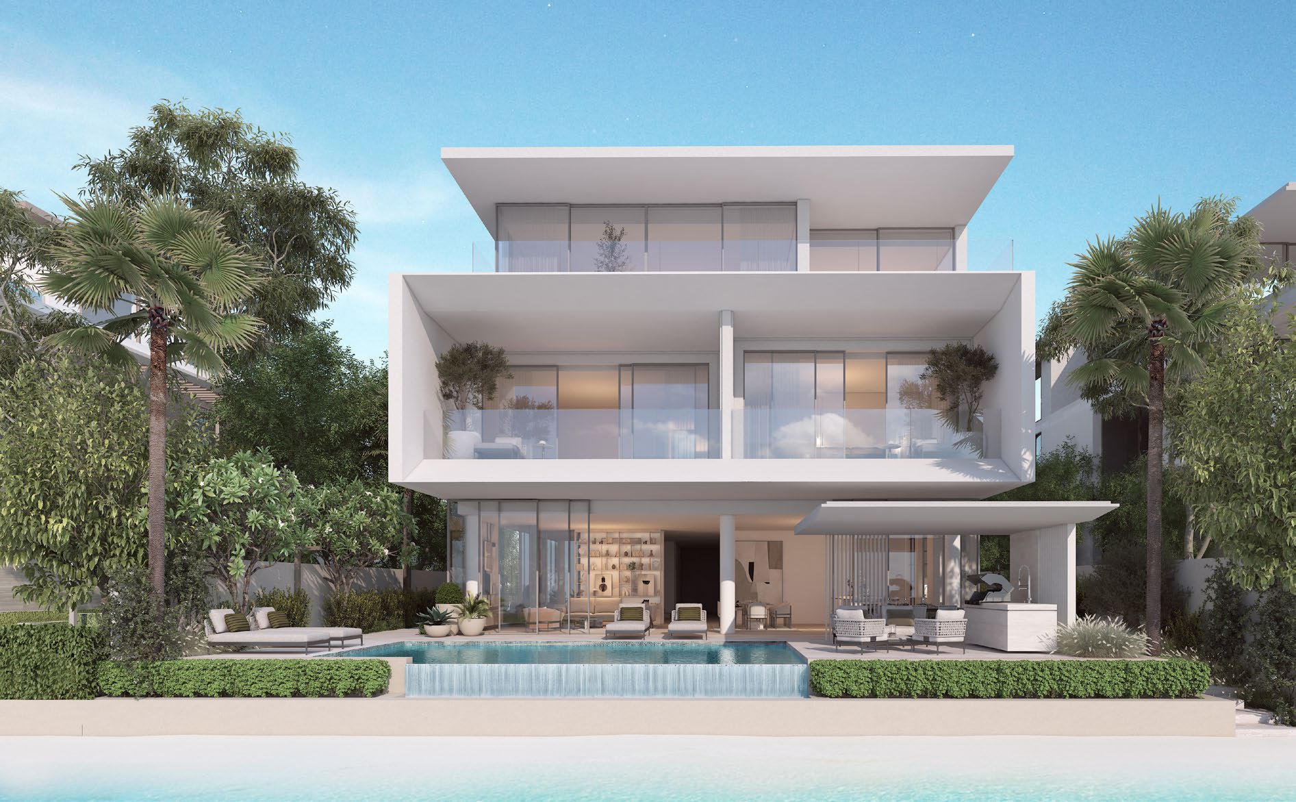 Villa Azure Blue — official Nakheel render